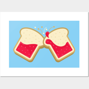 Toast 'Toast' Sticker Posters and Art